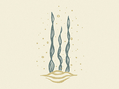 Drift drawing hand drawn illustration nature ocean plant sea seaweed water