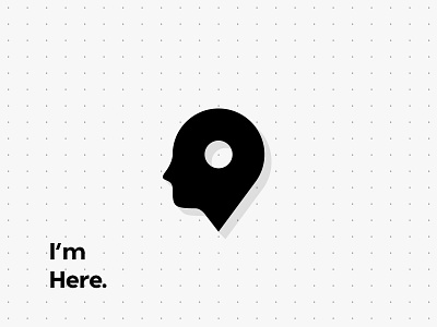 People Map Pin Logo head human icon logo map minimal people pin rounded user