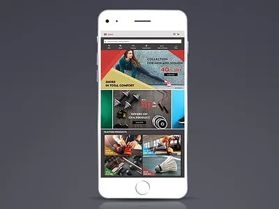 Sports Accessories E commerce App app app. ios mobile ui ux