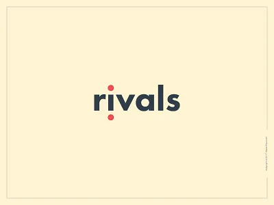 Rivals Logotype competition design flat lettering logo logotype rivals type word wordmark