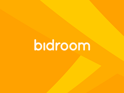 Bidroom Logo branding identity logo logotype minimal orange typography