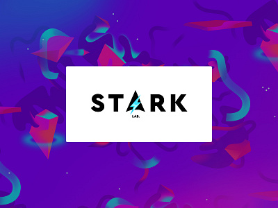 StarkLab agency branding creative dribbble lab logo logodesign pattern rocket shot stark