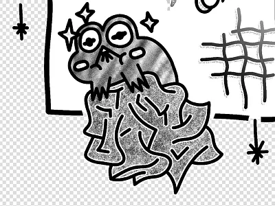 ✨🕯🐸🕯✨ 青蛙 ✨🕯🐸🕯✨ art black frog grey illustration pattern sparkle visual white