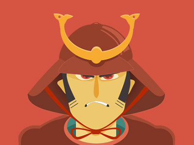 Samourais illustration vector