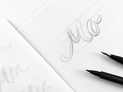 MO Monogram design logo mo monogram sketch