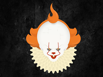 Pennywise clown horror illustration illustrator pennywise vector