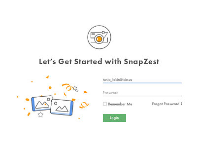 Login Page button form image login signin signup snap webkul