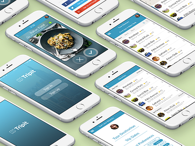 Itinerary Travel App andorid app flat gui ios iphone itinerary nyc places sf travel