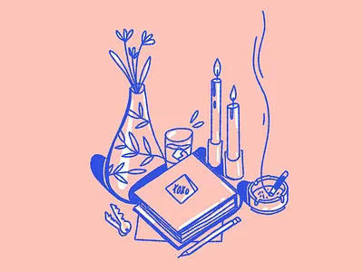 End of the day astropad brush character female illustration illustrator ipad ipadpro procreate scene texture vector