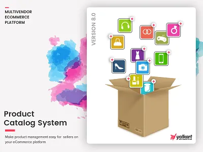 Product Catalog Concept box concept clean design product box promotional graphic ui web