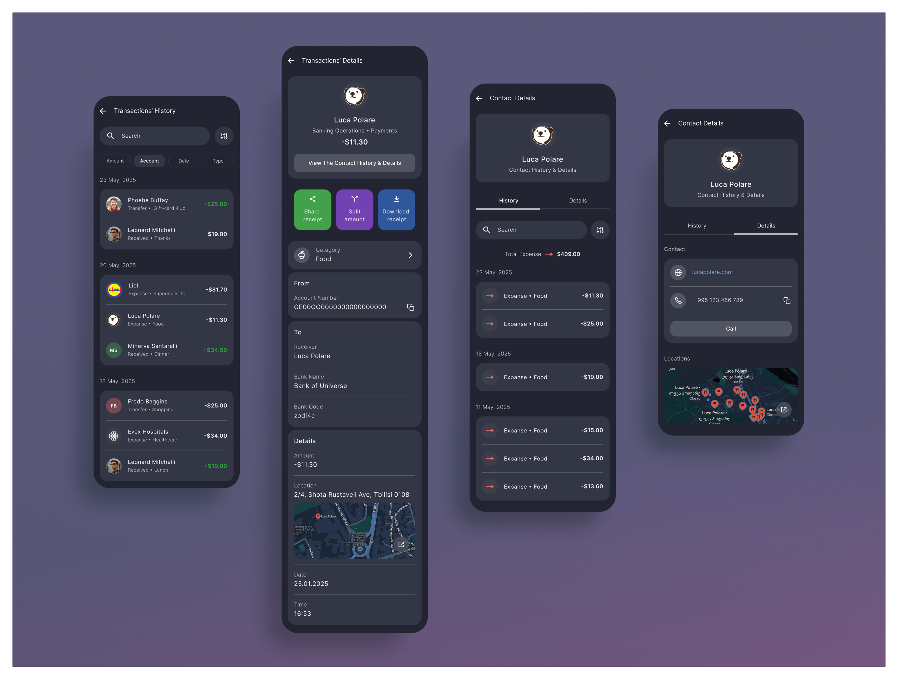 Transaction's Details app banking fintech fintech banking mobilebank mobilebank product design transaction details transactions ui ux