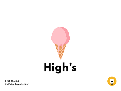 High's Ice Cream brand dead brands highs ice cream ice cream logo sketch