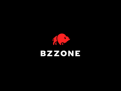 Bzzone animal black brand business logo logos logotype red white