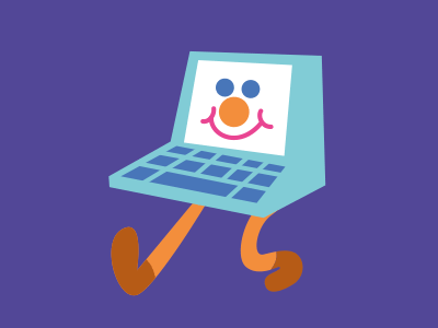 Kids8 character design computer pulcomayo silly