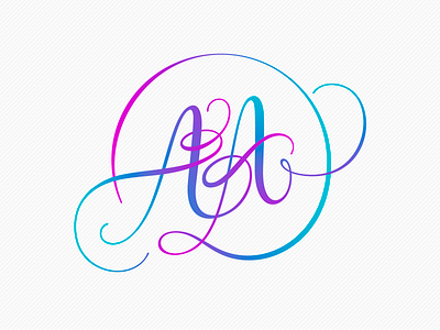 AAD Monogram lettering letters monogram script
