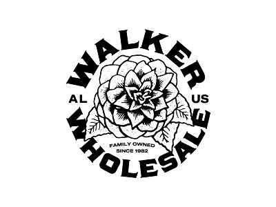 Walker Wholesale badge alabama badge family florist flower