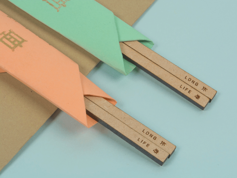 Work Wednesday - Chang Shou Chopsticks asian branding chinese chopsticks detail engraved minimal pastel wednesday work