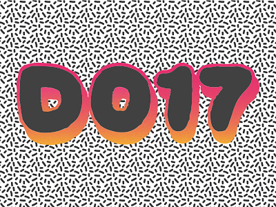 DO17 Logo Exploration 90s games gradients handlettering logo pattern