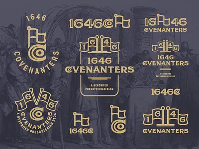 1646 Covenanters (Branding) badge branding logo responsive