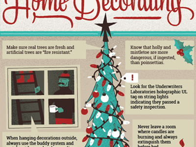 Helpful Holiday Decor Tips design holidays ig illustration safety type