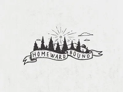 Homeward Bound branding design graphicdesign handlettering identity illustration vector vectorart