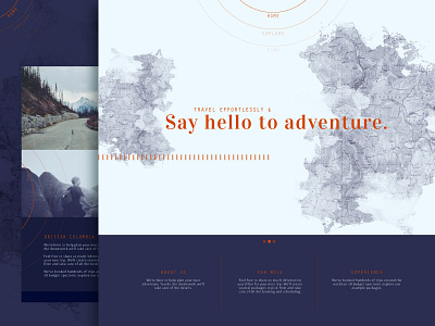 Travel Theme Mood Board interactive maps mood board travel ui ux website idea