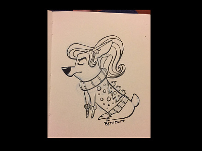 Inktober Day 4! character design corgis doodels illustration ink sketch inktober sketch