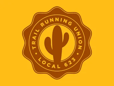 Trail Running Union Seal emblem graphic design icon seal symbol type typography