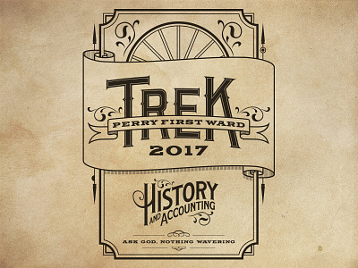 Trek Cover Page graphic design poster type typography