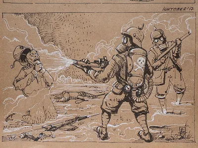 Inktobe day 3. Poison editorial engraving etching graphic hatching illustration ink inktober woodcut