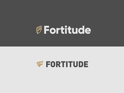 Fortitude Round 02 - 2 branding eddy fashion fist fitness health identity letter lion logo shield triangle