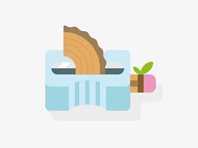 Wood andreas wikström icon illustration leaf natural nature