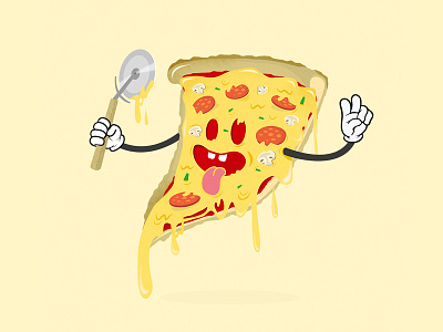 Pizza illustration piza