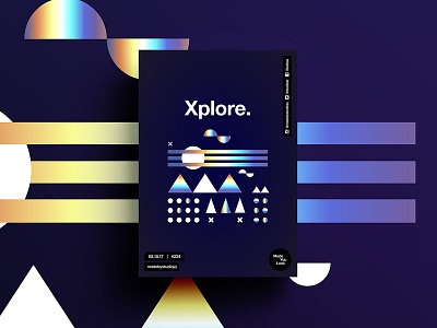 👁Made You Look👁 224 | Xplore. beautiful color design gradient poster postereveryday swiss typography