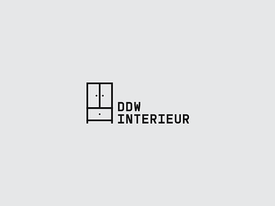 DDW Interieur - Logo concept closet ddw design interior logo tools wood worker