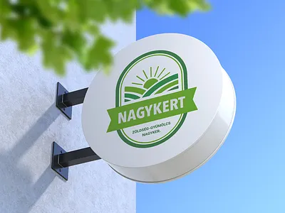 Outdoor Signage Design branding green monochrome outdoor signage wall