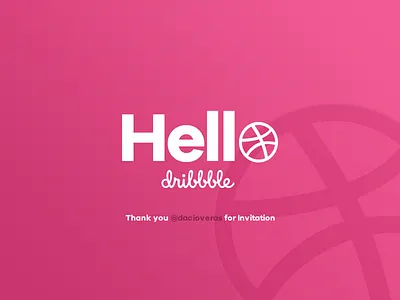 Hello Dribbble! debut firsth invite shot