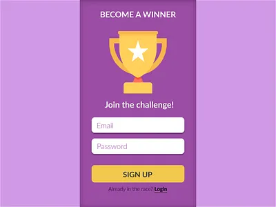 Daily UI #001 - Sign up sign up ui user interface
