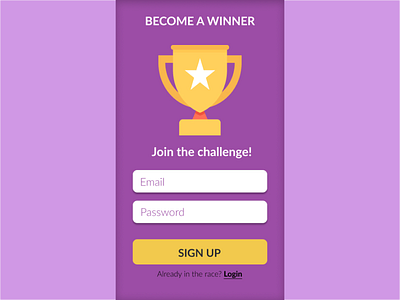 Daily UI #001 - Sign up sign up ui user interface