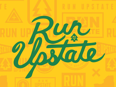 Run Upstate custom type half marathon handlettering marathon outdoors run run upstate runner running upstate upstate ny