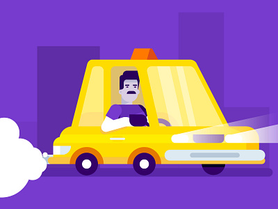 Driver character driver characterflat characters design flat illustration minimal