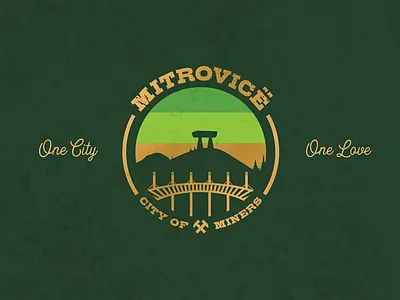 City Badge badge city green icon logo love miner patch pin