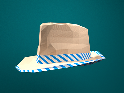 Low Poly Fedora blender fedora hat low poly