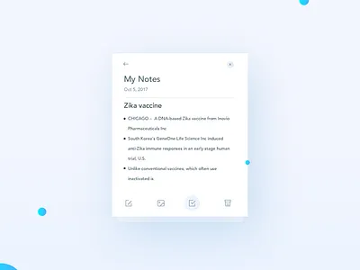 Notes Widget- Daily UI:: #065 app best dailyui design icon logo my notes ui ux vector widget