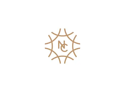 Natalie and Connor wedding logo c gold logo n snowflake
