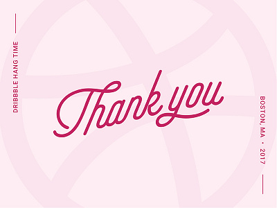 Dribbble Hang Time design conference dribbble dribbble hang time thank you