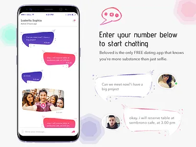 Chat App chat dating message messenger social