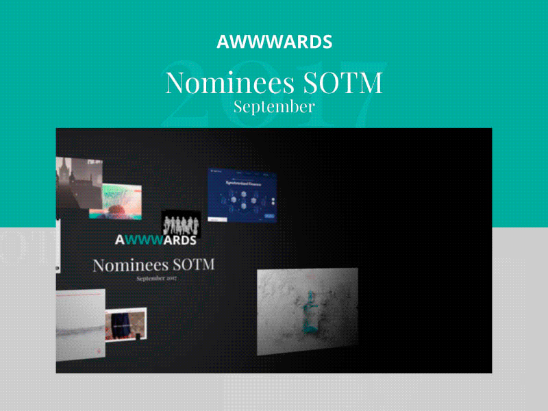 Awwwards SOTM after effects awwwards motion graphics video webdesign