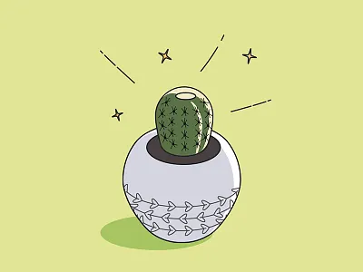 Cactus cactus plant succulent vector