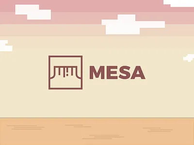 Mesa branding desert logo mark sky